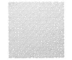 Sealskin Flor Sicherheitseinlage für Badewanne und Dusche, Blumendekor, Farbe: Weiß, Kunststoff, Größe: 54x54 cm