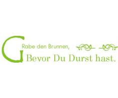 INDIGOS 4051719311709 Wandtattoo, Vinyl, lindgrün, 60 x 10 x 10 cm