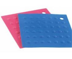 Westmark 15582270 2 Untersetzer Silicone 176 x 176 mm, Silikon, Rot Schwarz, 17.7 x 17.7 x 0.5 cm, 2 Einheiten