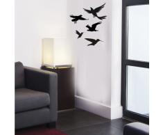 INDIGOS 4052166094207 Wandtattoo w496 Vogel / Vögel Wandaufkleber 120 x 88 cm, schwarz