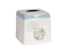 SKL Home Seaside Blossoms Taschentuch-Spender 5.87x6x5.74,Weiß