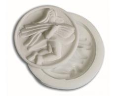 silikomart Silikonform für Tortendekoration 71.253.00.0096, Zucker slk153 Schurwolle Silikon Weiß