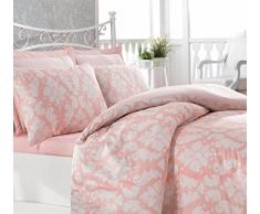 Cotton Box Bettwäsche-Set für Doppelbett, Satin 200 x 200 cm Salmon White