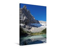 Premium Textil-Leinwand 50 x 75 cm Hoch-Format Die Traumhaften Seen der Alpen | Wandbild, HD-Bild auf Keilrahmen, Fertigbild auf hochwertigem Vlies, Leinwanddruck von Fotografie Schwarzfischer Miriam