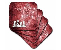 3dRose CST 41257 _ 2 Weihnachten Star über Krippe Soft Untersetzer, Set von 8