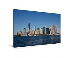 Premium Textil-Leinwand 120 x 80 cm Quer-Format Lower Manhattan | Wandbild, HD-Bild auf Keilrahmen, Fertigbild auf hochwertigem Vlies, Leinwanddruck von Carsten Watsack