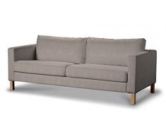 FRANC-TEXTIL 615-705-09 Karlstad 3-Sitzer Sofabezug nicht ausklappbar kurz, Etna, beige / grau