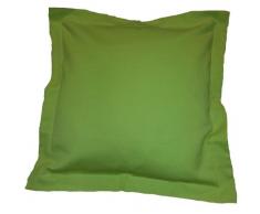 Lasa Pure 042 - Dekokissen in Piquee, 60x60cms, mit 5cm breitem Stehsaum, col. grün