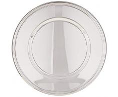 silberkanne Platzteller 33 cm Fadenmuster Silber Plated versilbert in Premium Verarbeitung
