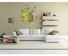Indigos KAR-Wall-clm027-70 Wandtattoo fÃ¼rs Kinderzimmer clm027 - Lustige kleine Monster - Augen mit Herz - Wandaufkleber 70 x 80 cm