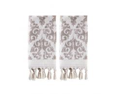 SKL Home Mirage Pony Handtücher, Graubraun, 2er-Set 2 Pc Taupe