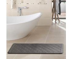 VCNY Home Bad- und Küchenläufer aus Memory-Schaum, Memory-Foam, Schwarz , 24x60