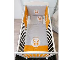Set Bettdecke + Kissen gestickt MON DOUDOU grau