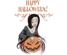 INDIGOS 4051719956238 Wandtattoo MD357 Happy Halloween 60 x 41 cm, bunt farbig