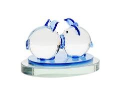 ZYHW Kristallschwein Armaturenbrett Dekoration Zubehör Auto Ornament Spielzeug Home Office Schreibtisch Dekor blau