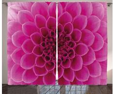 Sunrise Vorhänge von ambesonne, Silhouette of Misty Twilight Sky mit Baum und Nature Reflexe Exotic Bild, Wohnzimmer Schlafzimmer Fenster Drapes 2 Panel Set, schwarz Ruby, Textil, Multi 3, 108W x 84L