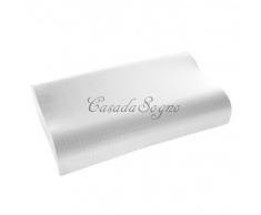 Gabel nottetempo Kopfkissen Viskoelastischer orthopädischer Memory-Schaum 80x50x10 cm Bianco