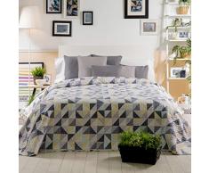 Sancarlos Odin Bettdecke, Bedruckt, 100% Polyester, Grau 180 x 270 cm grau