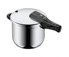 WMF Perfect Schnellkochtopf 6,5l, Schnelltopf 22 cm, Cromargan Edelstahl poliert, Induktion, 2 Kochstufen, Einhand-Kochstufenregler
