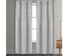 Kelvin Vorhang-Set, Silber, 38x96