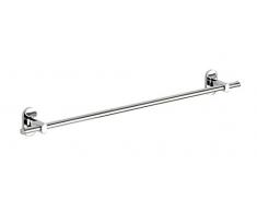 WENKO 22288100 Power-Loc Badetuchstange Uno Puerto Rico, Handtuchstange, Befestigen ohne bohren, Zinkdruckguss, 58.5 x 7 x 6.5 cm, Chrom,Uno