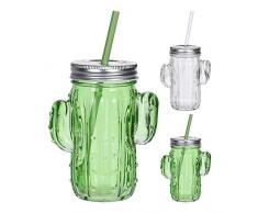 Kaktusglas mit Strohhalm