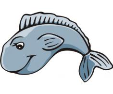 Indigos 4051719835656 Wandtattoo ME187 liebende Fische Karpfen Barsch Wasser Meer 80 x 50 cm