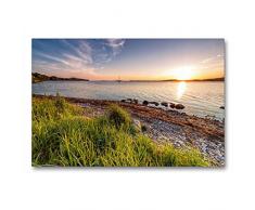 Premium Textil-Leinwand 90 x 60 cm Quer-Format Halbinsel Mönchgut | Wandbild, HD-Bild auf Keilrahmen, Fertigbild auf hochwertigem Vlies, Leinwanddruck von Nordbilder Fotografie aus Leidenschaft