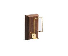 AOTAKE QA Badezimmerzubehör-Set aus Holz, elektrische Zahnbürste, Becherhalter, Messing, Zahnpasta, Badezimmerzubehör Cup Holder