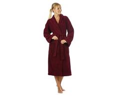 Egeria MIKA Unisex Bademantel mit Schalkragen in superweicher Zero Twist Baumwolle, Größe XL, Farbe Oxblood Red