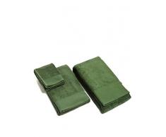 Happidea Voglia Farbe Set 1+1 (Handtuch, OSPITE) Moos, 100% Baumwolle, 38x23x5 kg 0,5, 2 Stück