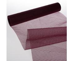 Deko AS GmbH Streifenorganza Tischband - Bordeaux - 28 cm x 15 m - 70 280 011