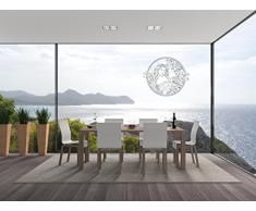 INDIGOS Wandtattoo/Wandsticker-d107 Sexy Frau mit Blumen und Pflanzen, Vinyl, glasdekor, 120 x 101 x 1 cm