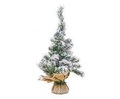 Viscio Trading Weihnachtsbaum, 50 cm, mit Jutebasis, Grün, 50 cm