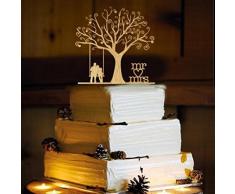 Frog Studio Home Rustikal Hochzeit Cake Topper, Swing – wa1054