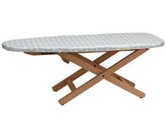ARREDAMENTIITALIA Arredamenti Italia Bügelbrett MINISTYRO, Holz - Klappbar - Höhenverstellbar - Tragbar - Farbe: Kirsche Holz AR-It il Cuore del Legno