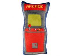 Game Over Kissen Arcade-Spiel blau/rot, Bestickt, 100% Polyester, in Polybeutel.