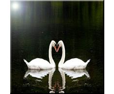 Rikki Knight Fliese mit Schwan im Wasser-Design, Keramik, 15,2 x 15,2 cm