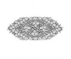 Heritage Spitze Tee Rose Läufer, ecru, 14 x 91,4 cm _ P, Spitze, weiß, 14 x 36-Inch