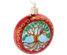 Old World Christbaumschmuck-Sortiment, Glasornamente für Weihnachtsbaum Baum des Lebens Lebensbaum