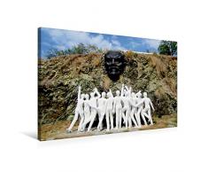 Calvendo Premium Textil-Leinwand 75 cm x 50 cm quer, Lenin-GedenkstÃ¤tte in Havanna | Wandbild, Bild auf Keilrahmen, Fertigbild auf echter Leinwand, Leinwanddruck Menschen Menschen