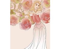 Disney Wandbild von Komar | Sleeping Beauty Roses | Kinderzimmer, Babyzimmer, Dekoration, Kunstdruck | Größe 40x50cm (Breite x Höhe) | ohne Rahmen | WB052-40x50