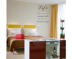 INDIGOS 4052166131469 Wandtattoo w598 Sprüche & Zitatelife is not measured Wandaufkleber, 96 x 68 cm, braun