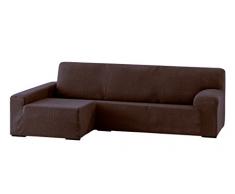 Eysa Dorian elastisch Sofa überwurf Chaise Longue Links, frontalsicht, Chenille, 7-braun, 43 x 17 x 37 cm