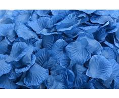 Lothringen Hochzeit Tisch Dekoration Seide Rosenblätter Blumen Konfetti königsblau