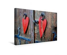 Calvendo Premium Textil-Leinwand 45 cm x 30 cm quer, Zeichen der Liebe | Wandbild, Bild auf Keilrahmen, Fertigbild auf echter Leinwand, Leinwanddruck Menschen Menschen