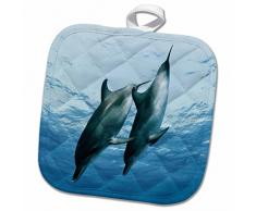 3dRose Topflappen, weiß, 20,3 x 20,3 cm