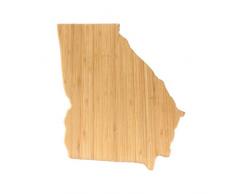 BambooMN Marke – USA Silhouette Premium Bambus Schneidebretter Georgia (10 X 11 X 0.6)