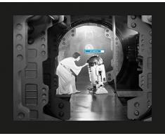 Komar Wandbild Star Wars Classic Leia R2D2 Upload | Kinderzimmer, Jugendzimmer, Dekoration, Kunstdruck | ohne Rahmen | WB126-50x40 | Größe: 50 x 40 cm (Breite x Höhe)