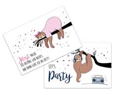 infinite by GEDA LABELS (INFKH) Faultier 2er Set Platzset, Tischset, Tischunterlage, Unterlage, Mehrfarbig, 43x29cm, 2